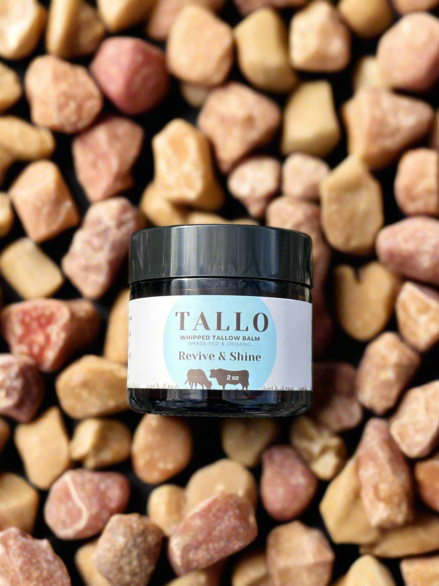 Organic 100% Grass-Fed Whipped Tallow Balm - Revive & Shine