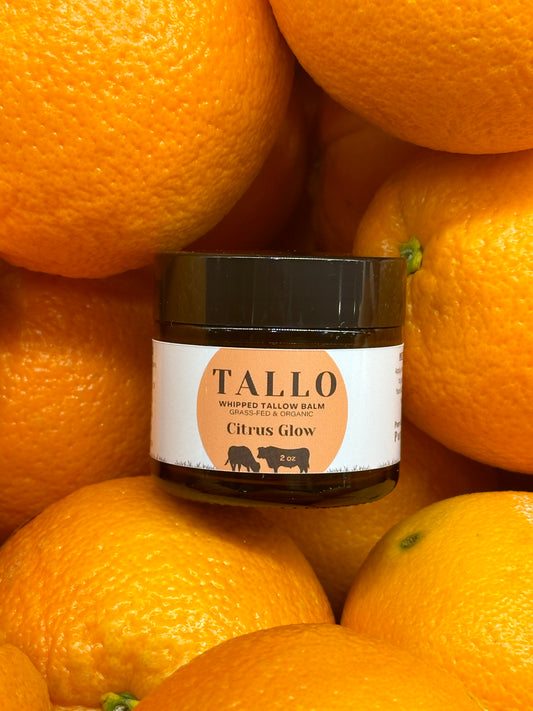 Organic 100% Grass-Fed Whipped Tallow Balm - Citrus Glow